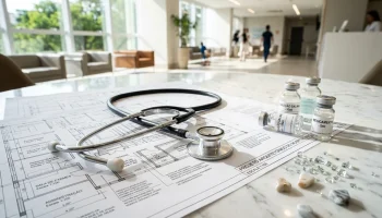 Profissionais de saúde em ambiente hospitalar, focando a necessidade de prontidão para emergências médicas.