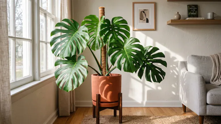 El tutor de musgo en una planta de interior solo sirve si se lo mantiene húmedo constantemente (FOTO: Freepik).