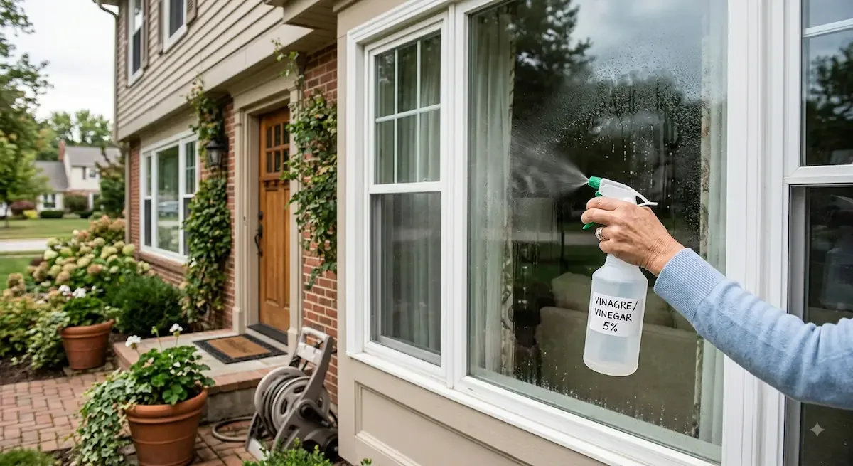 El vinagre blanco es uno de los productos caseros más utilizados para limpiar los vidrios de las ventanas