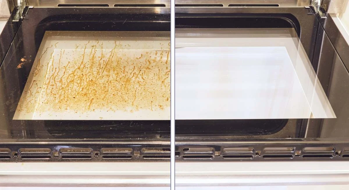 O truque definitivo para remover a gordura incrustada do forno com apenas um esfregão