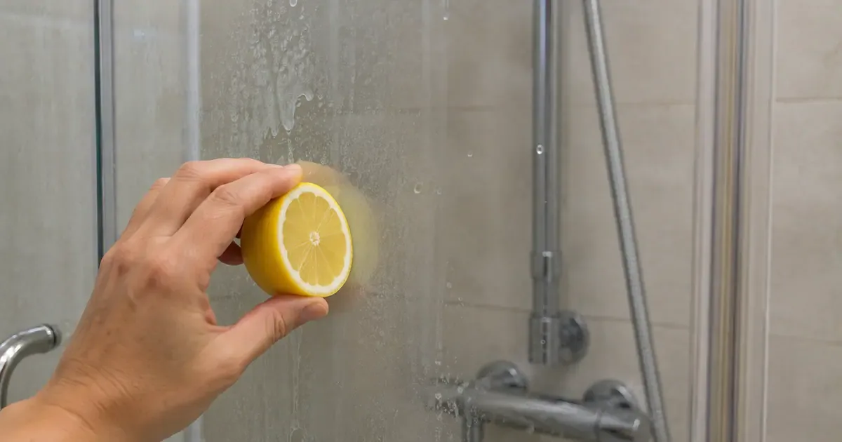 O truque do limão para remover o calcário do duche: Onde usar e o perigo oculto