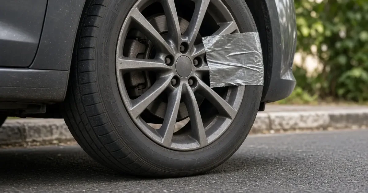 O truque simples da fita adesiva para saber se o seu carro foi movido