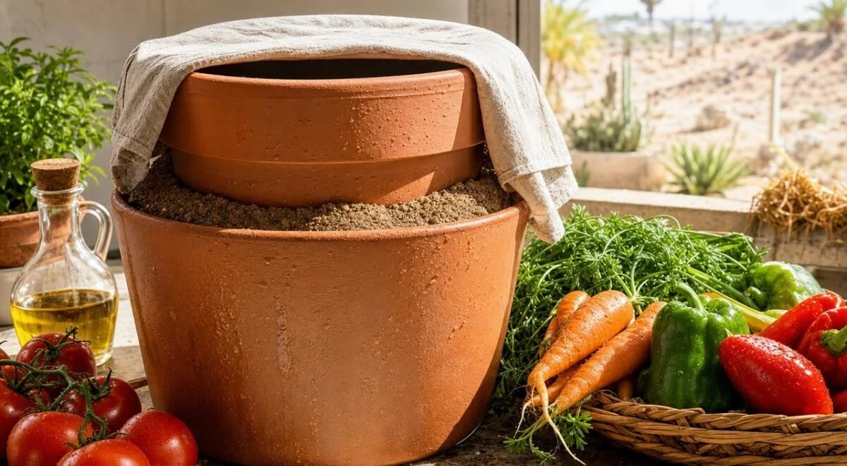 Sem frigorífico na canícula? Como construir um "frigorífico do deserto" com vasos de barro