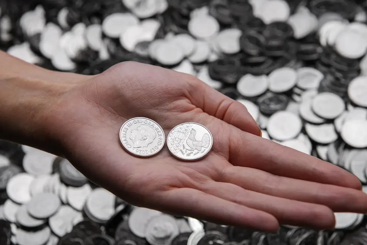 The new coins will be available through post offices and bank branches (Royal Mint/PA)