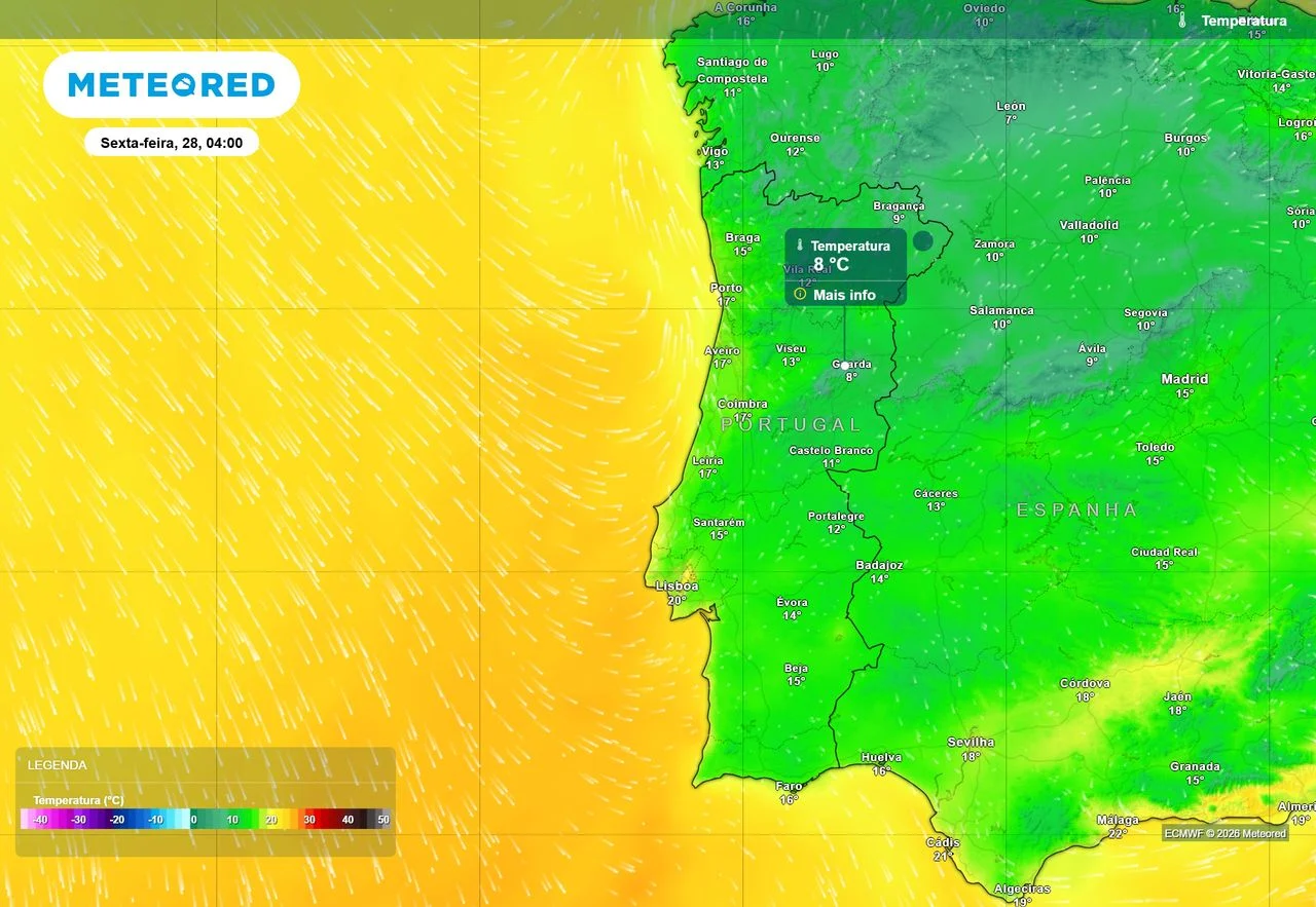 Vem aí o frio polar: Bragança e Guarda abaixo dos 10 ºC em pleno agosto